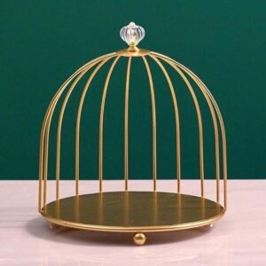 Bird Cage Desktop Perfume Organizer Holder Countertop Makeup Rack