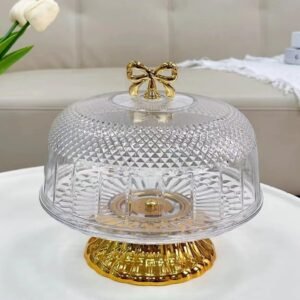 Cake Stand with Dome Transparent