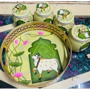 Metal Pichwai Tray