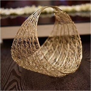 Golden Metal Packing Wire Tray